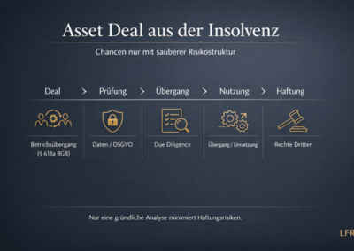 Asset Deal aus der Insolvenz: 7 teure Fehler – und wie Sie sie vermeiden